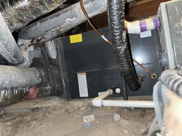 Onsite today and performed membership maintenance/tuneup on a 2017 high efficiency American standard furnace. Major rust buildup around blower motor, inducer motor, burner assembly, and heat exchanger due to water damage from past crawlspace flooding. Recommendation is to update furnace. Sent estimates and scheduled replacement. Job Complete.
