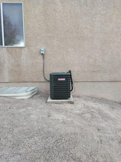 Onsite today for a Goodman Full System Replacement (Best Efficiency - 96%). Removed and replaced old with new, and verfied proper heating and cooling cycles and Verified carbon and smoke sensors are all in place. Furnace and Ac is running properly. Job Complete.
