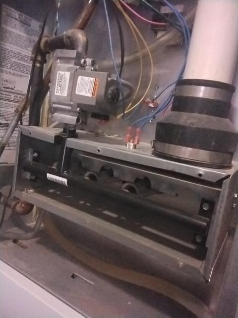 Onsite today for a 11 year old Intertherm Furnace High Efficiency Maintenance visit. Completed checklist and noted that Blower motor is leaking grease and oil from shaft - Scheduled RTF service call for blower motor replacement and air duct cleaning. Job Complete.