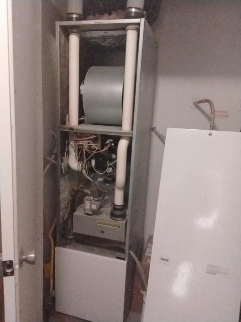 Onsite today for a 11 year old Intertherm Furnace High Efficiency Maintenance visit. Completed checklist and noted that Blower motor is leaking grease and oil from shaft - Scheduled RTF service call for blower motor replacement and air duct cleaning. Job Complete.