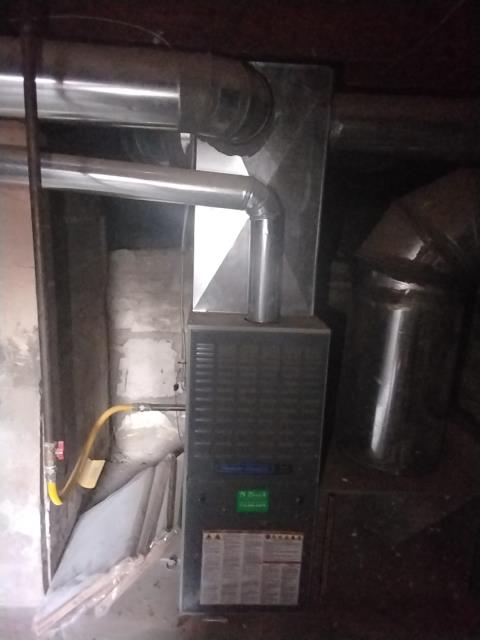 Onsite today for a 2011 American Standard furnace maintenance visit. Blower motor replacement is needed due to being completely caked with dirt and debris and is leaking grease. Sent estimate to homeowner. Job Complete.