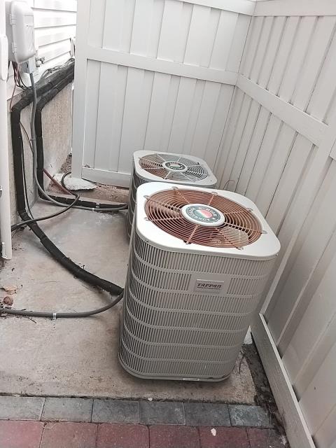 Onsite today for 2001 Maintenance Visit for 2x Furnace Tune Ups.
Technician was not able to complete checklist due to motors amping at high end of specs. Due to age and condition technician is recommending a full replacement. Went over pricing with client and scheduled 2 new Hvac System Replacements. Job Complete.
 