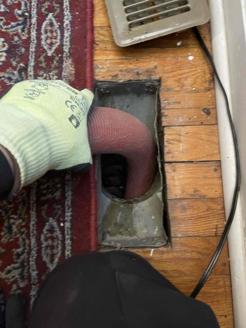 Onsite today for an Air duct cleaning. Technicians successfully completed duct cleaning and sanitization plus dryer vent cleaning. Successfully introduced antimicrobial and antibacterial to system upon completion. No further work required.