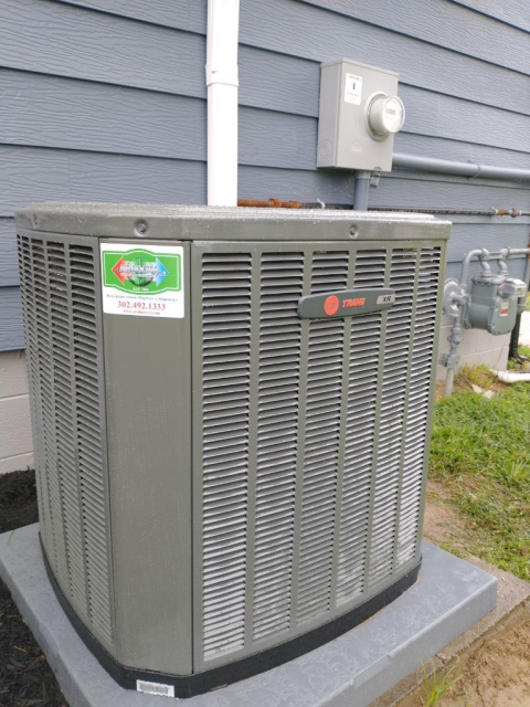 Dover, DE - Trane AC & Heating System Replacement Installation performed by Eric, Dan, Ken, and Chris. Dover, DE - Trane AC & Heating System Replacement Installation performed by Eric, Dan, Ken, and Chris.