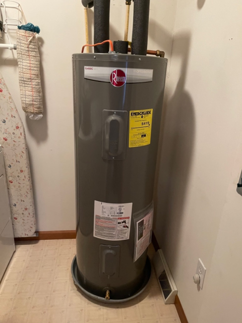 Hot Water Heater Installation completed by Comfort Install Crew Paul and Chris. 