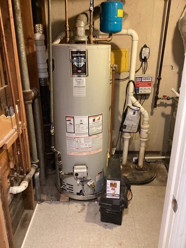 Performed comprehensive plumbing maintenance service including inspection of water heater system and evaluation of booster pump functionality. Diagnosed issues with downstairs toilet requiring replacement and verified pressure tank operation. Completed visual inspection of all associated plumbing components including expansion tank and EcoNet control system.