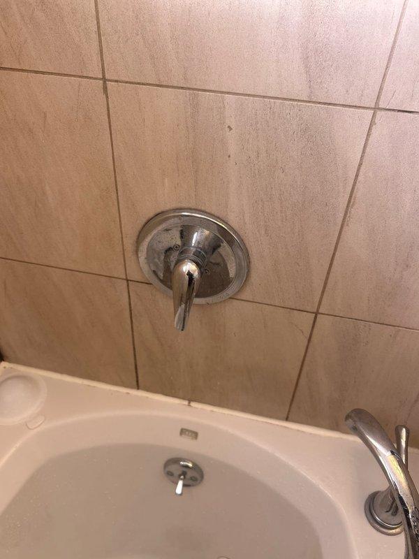 Replaced leaking shower head in customer's bathroom. Removed old chrome shower head and installed new fixture, ensuring proper connection to existing plumbing. Tested for proper water flow and verified no leaks at connection points.