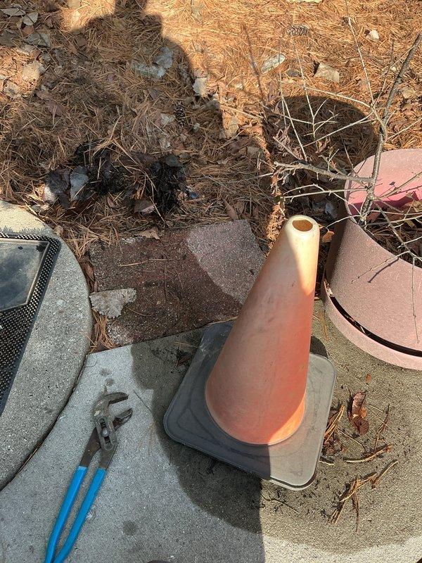 Responded to priority service call for flooding and non-functioning water heater. Inspection revealed clogged clay drainage pipe. Successfully cleared blockage using hand tools and verified proper water flow restoration. Documented condition with photos showing access point and interior pipe condition before completion.