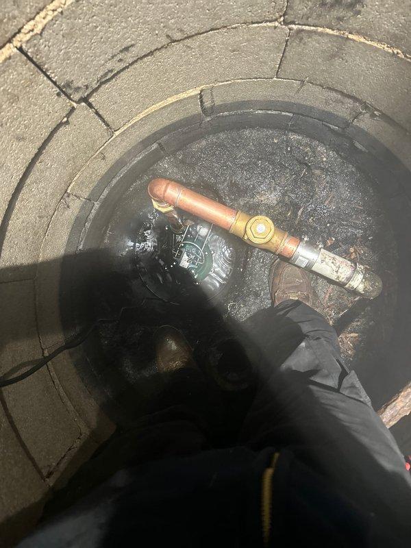 Performed flood control pump replacement in client's partially flooded manhole access point, along with comprehensive camera inspection and line rodding services as scheduled. Successfully replaced aging system components, addressing cracked concrete and seams in the circular structure. Job sold by Jon.