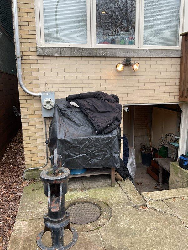 Performed site inspection for customer experiencing basement sewer backup that occurred 2 days prior. Evaluated exterior drainage system including accessible cleanout and ground-level drain. Discussed flood control system options with customer to prevent future basement backups, as remediation company was already scheduled for water damage restoration.