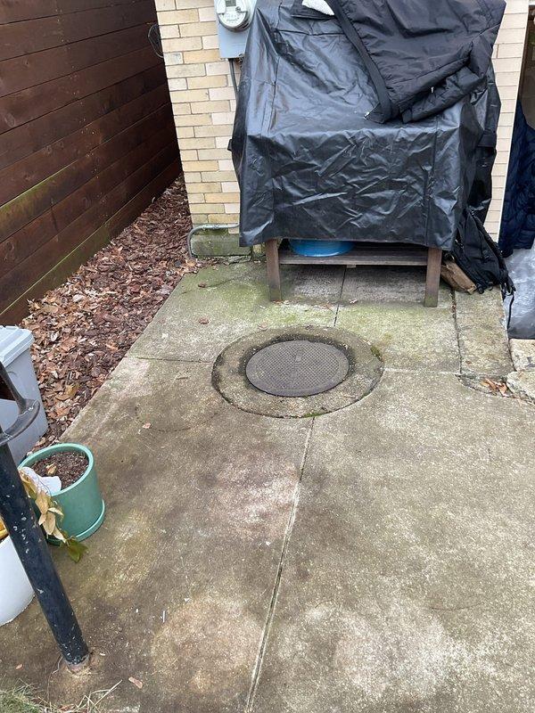 Performed site inspection for customer experiencing basement sewer backup that occurred 2 days prior. Evaluated exterior drainage system including accessible cleanout and ground-level drain. Discussed flood control system options with customer to prevent future basement backups, as remediation company was already scheduled for water damage restoration.