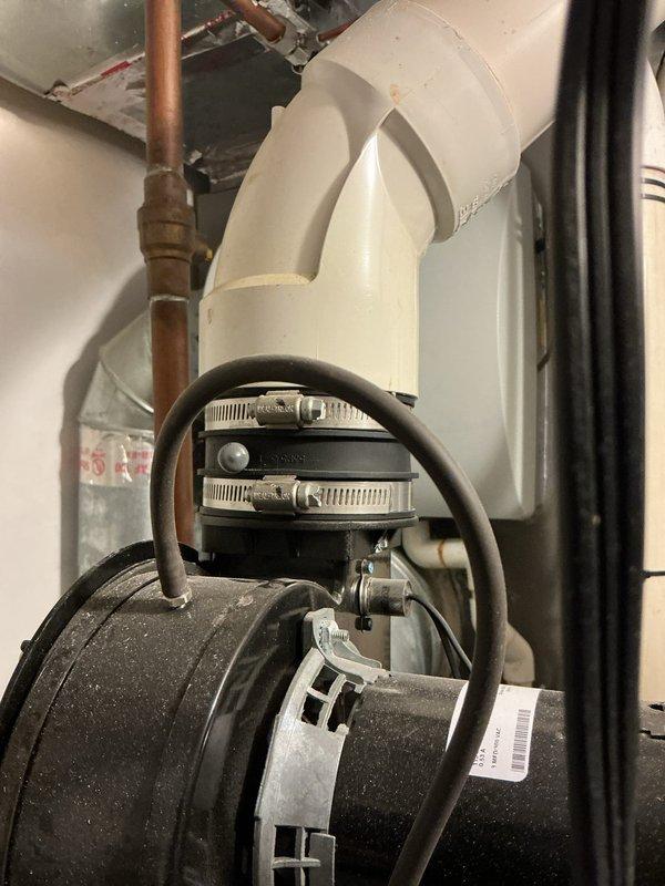 Responded to customer complaint of rapid hot water depletion and sink leakage when dishwasher operates. Diagnosed and replaced failing circulation pump on A.O. Smith water heater system. Repaired dishwasher drain connection that was causing leakage under sink, ensuring proper water flow and pressure throughout the plumbing system.