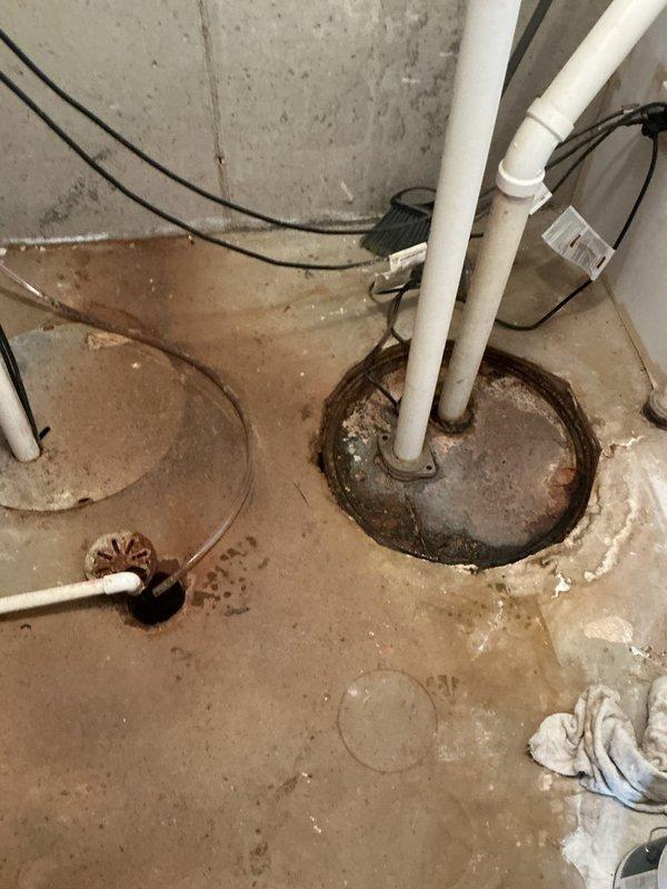 Responded to VIP Platinum maintenance call regarding intermittent sump pit overflow when utility sink is used. Inspected basement drainage system installed in 2023, focusing on sump pump assembly and discharge piping. Identified sediment buildup in sump pit causing reduced efficiency; cleaned pit and verified proper check valve operation to prevent backflow issues.