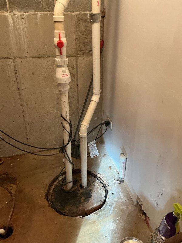 Responded to VIP Platinum maintenance call regarding intermittent sump pit overflow when utility sink is used. Inspected basement drainage system installed in 2023, focusing on sump pump assembly and discharge piping. Identified sediment buildup in sump pit causing reduced efficiency; cleaned pit and verified proper check valve operation to prevent backflow issues.