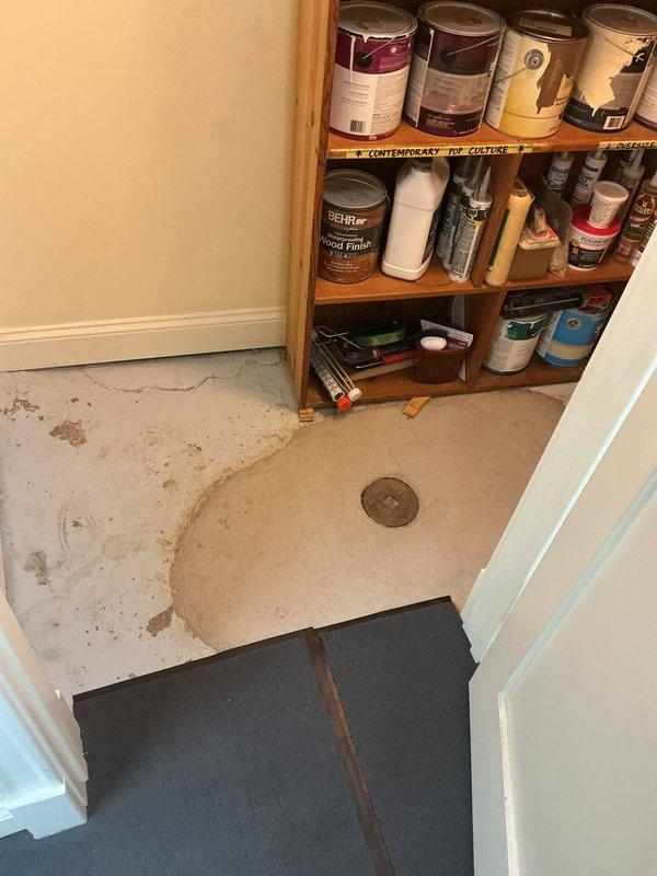 Performed comprehensive inspection of residential sewer system, sump pump, and ejector pit as requested by homeowner due to foul odor present since November 2025. Visual assessment revealed potential water intrusion issues in storage area with damaged drywall and a floor drain showing signs of previous moisture. System was last inspected in 2015 prior to major repairs, with additional foundation and drain tile work completed by Goode in 2020.