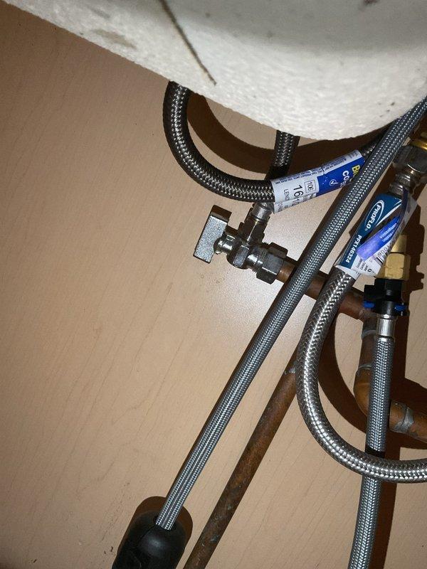 Successfully installed new brushed nickel pull-down faucet on double-basin stainless steel kitchen sink. Connected and secured all braided stainless steel supply lines to existing plumbing system. Verified proper operation and ensured no leaks at connection points.