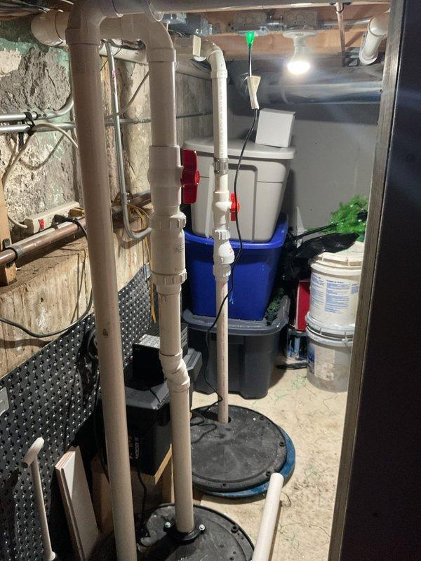 Identified failed Metropolitan JSP3 sump pump requiring replacement. Installed temporary Zoller pump to provide continuous water evacuation from sump pit until permanent replacement can be installed. System remains functional with temporary solution in place.