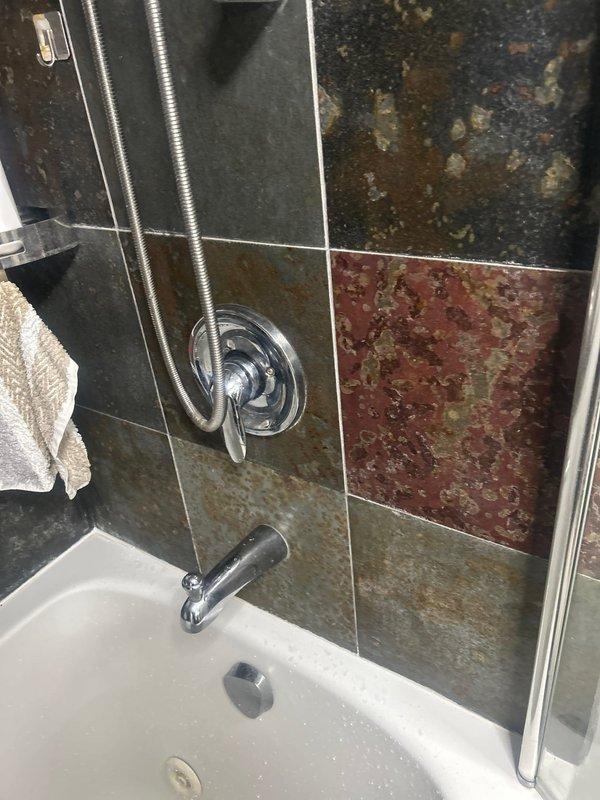 Responded to service call for intermittent hot water supply in shower. Diagnosed faulty shower valve cartridge causing pressure fluctuations. Replaced cartridge with new unit and verified proper water flow and pressure stability. System now functioning correctly with consistent hot water delivery.