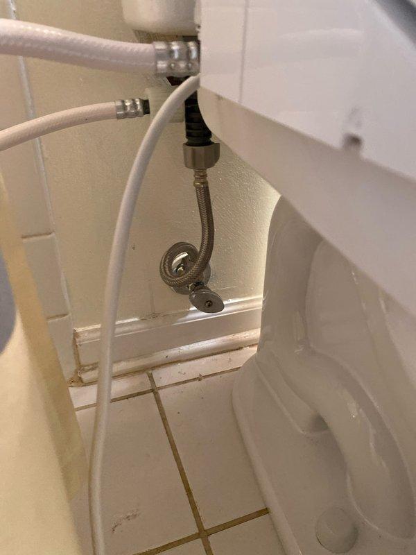 Successfully installed two Toto Drake elongated toilets with 12" rough-in measurements. Connected client-supplied Toto electronic bidets, ensuring proper water supply connections and secure fixture mounting. Verified all components for proper function and leak-free operation.