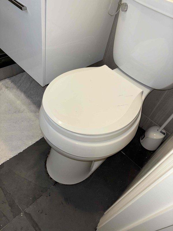Responded to service call for slow-draining bathroom sink. Performed drain cleaning procedure to remove blockage and restore proper drainage. Also inspected reported toilet leak but found toilet to be functioning normally with no evidence of leakage around base or tank.