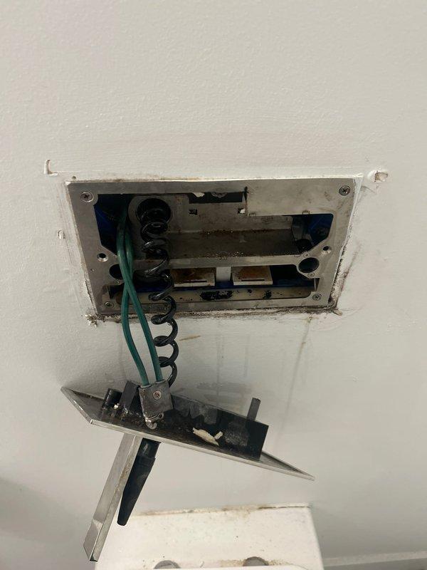 Replaced worn toilet fill valve and flush valve assembly in customer's toilet. Removed old components and installed new FLIT system with blue attachment clips. Verified proper function after installation. Service sold by Chris.