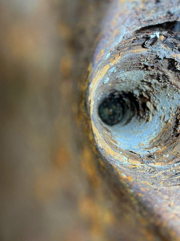 Performed inspection of client's plumbing system, documenting multiple drain issues. Identified significant pipe corrosion with visible cracks, extensive rust formation, and mineral buildup causing drainage restrictions. Photos confirm advanced deterioration of pipe interiors requiring comprehensive drain repairs.