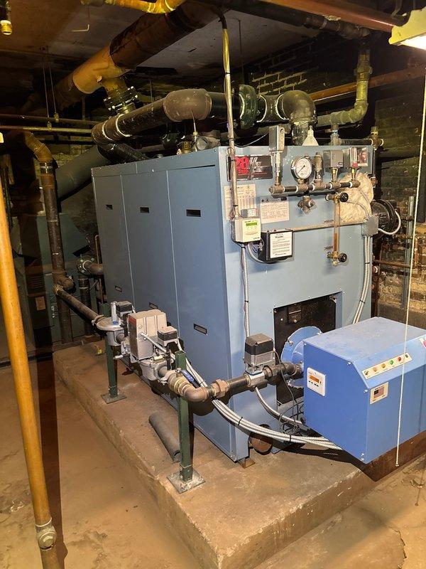 Performed comprehensive inspection and service on client's boiler system as per sold repair agreement. Examined electrical components and connections on backboard mount, and evaluated the main boiler unit including gauges, controls, and associated piping network. All necessary parts were confirmed and work was completed as scheduled.