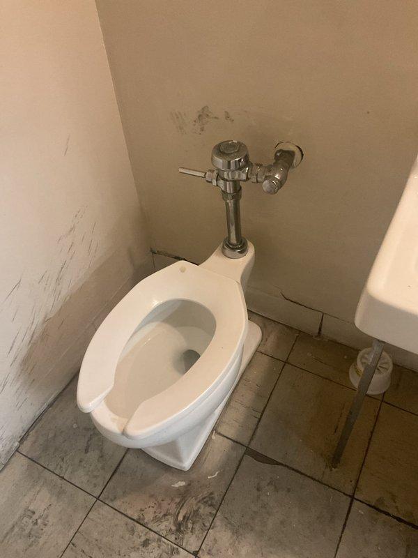 Responded to service call for commercial toilet with reported flow issues. Upon inspection, found toilet had malfunctioning flush valve affecting proper water flow. Serviced the flush valve mechanism, adjusting the pressure regulator and cleaning mineral deposits from valve components. Tested functionality after repair with multiple flush cycles to confirm proper operation and water flow has been restored.