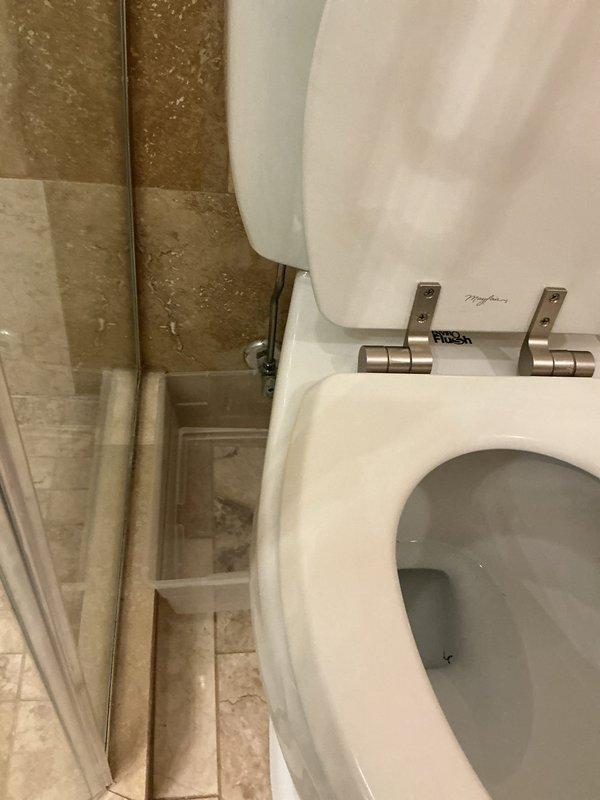 Replaced shut-off valves for toilet fixtures as requested during morning appointment. Installed new braided supply lines connecting to existing plumbing. Verified proper water flow and checked for leaks after installation.