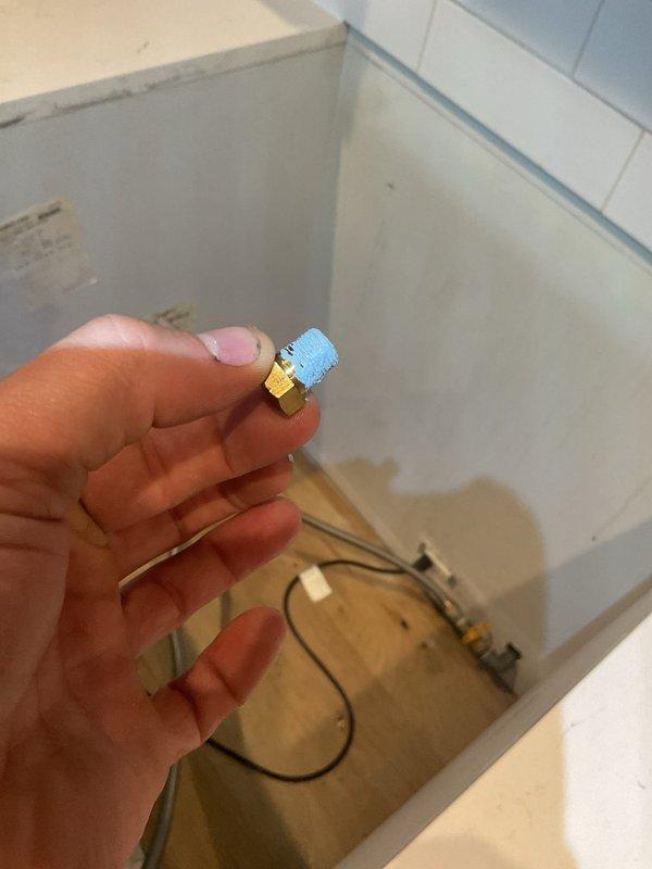 Responded to customer report of suspected gas leak near stove. Conducted thorough pressure test on gas line system using brass test gauge. Located and repaired minor leak at stove connection point by tightening fitting and applying appropriate sealant. Final pressure test confirmed successful repair with system holding pressure at manufacturer specifications.