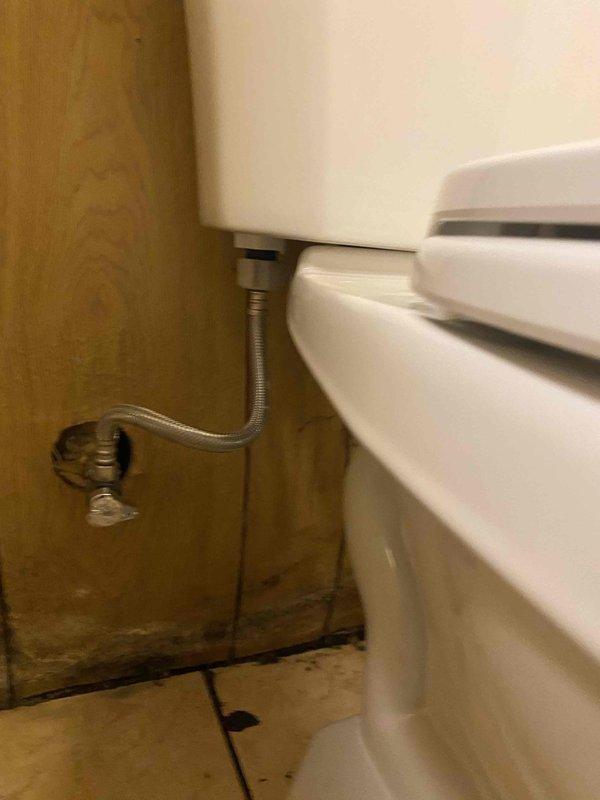 Replaced customer's basement toilet with new unit supplied by our company. Installed new toilet with proper water supply connection and shut-off valve. Ensured proper sealing at base and verified functionality before completing installation.