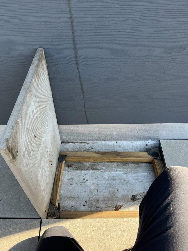 Conducted on-site assessment of client's request to install two working sinks into roof area and provided estimate for necessary sewer line installation. Inspected access panel to evaluate existing plumbing connections and determine optimal routing for new drain lines. Photos documented current site conditions to support detailed estimate preparation.