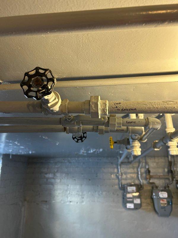 Replaced faulty cold water supply fittings on bathroom sink and reconnected the plumbing system. Serviced the shut-off valve and installed new braided supply line to restore proper functionality to the fixture.