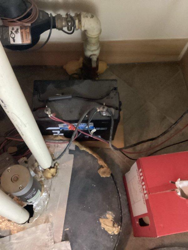 Responded to service call regarding noisy, vibrating ejector pump. Inspected sump pump system including PVC discharge piping, check valves, and backflow preventers. Diagnosed and serviced the pump unit to address vibration issues, ensuring proper operation of the complete water management system.