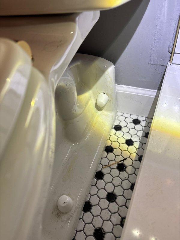 Performed site assessment for toilet replacement, evaluating existing unit and surrounding plumbing fixtures. Documented current installation including drain connections and floor mounting. Provided customer with replacement options and installation estimate as requested.