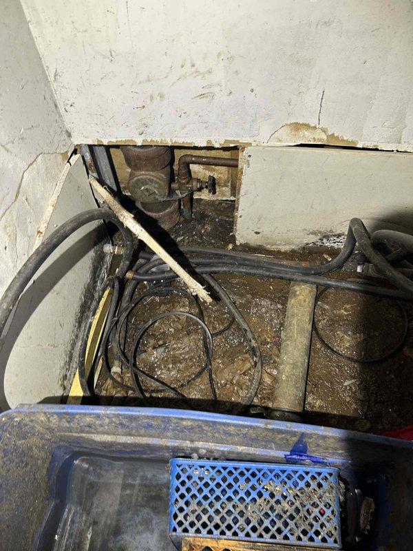 Performed emergency hydrojetting service on commercial drainage system to resolve severe clogging issue. Inspection camera revealed significant buildup within the drain line at approximately 15 feet of pipe length. Successfully cleared blockage and restored proper flow to the system.