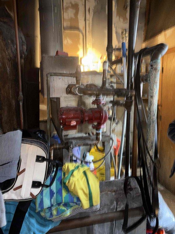 Conducted on-site assessment of aging boiler system requiring replacement. Documented existing plumbing infrastructure including circulation pump and various pipe conditions. Performed inspection of sewer lines as requested by customer. Provided comprehensive replacement estimate based on observed mechanical room conditions and current system configuration.