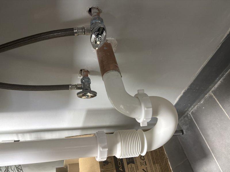 Conducted inspection of commercial kitchen plumbing system to diagnose hot water delivery issues. Identified crossover problem in supply lines affecting water temperature at faucets. Completed necessary repairs to P-trap assembly and supply line connections, ensuring proper hot water flow to kitchen sink fixtures.