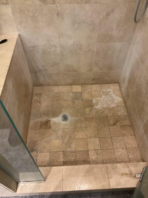Cleared severe clogging in both shower and bathtub drains using professional-grade snake and drain cleaning solution. Removed accumulated hair, soap residue, and sediment from the drain traps, restoring proper drainage function to both bathroom fixtures.