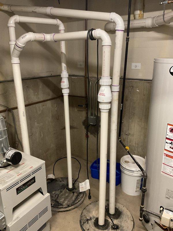 Responded to service call for water backup in basement shower. Inspected plumbing system in utility room, focusing on PVC pipe network and drain connections. Identified and cleared clog in main drainage line causing shower backup, restoring proper water flow throughout the basement plumbing system.