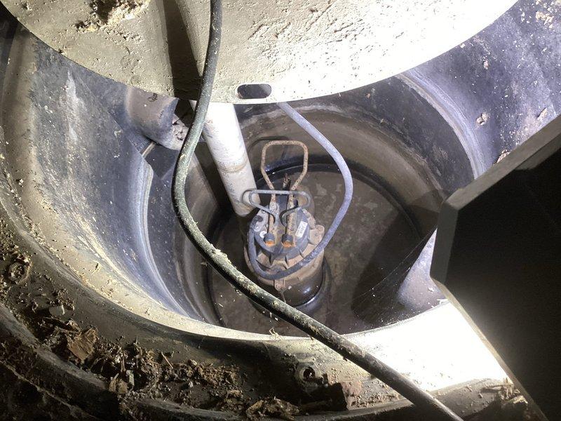 Performed sump pump maintenance inspection, finding the system operational but requiring debris removal from the basin. Observed low water pressure in multiple sinks, likely due to mineral buildup in aerators or potential supply line restrictions. Customer will schedule follow-up morning appointment for comprehensive pressure issue diagnosis and resolution.