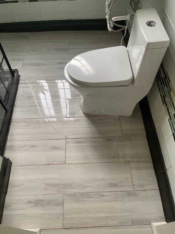 Successfully installed a customer-supplied toilet, which included preparing the area, pouring new flange grout, and properly setting the fixture. Cleaned work area and verified proper function of the newly installed toilet with no leaks present.