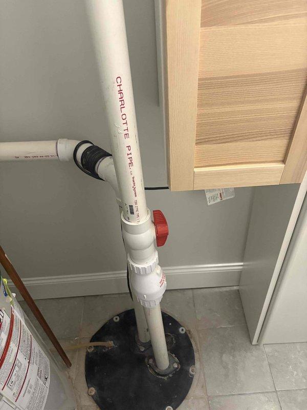 Successfully replaced primary sump pump and installed battery backup system as requested. Installed new PVC drainage pipes with proper fittings and connections to ensure efficient water removal. Also repaired leaky faucet during service visit.