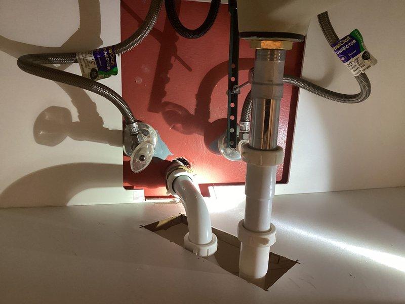 Responded to service call for leaky sink issue. Upon inspection, identified worn supply line connection causing water seepage beneath the kitchen sink. Replaced defective braided stainless steel supply lines connecting to both hot and cold water feeds. Verified proper installation of existing water filtration system and ensured all connections were secure and leak-free. Tested water flow at multiple pressure levels and confirmed no active leaks present at supply line connections, shut-off valves, or filtration unit. System restored to full operational status.