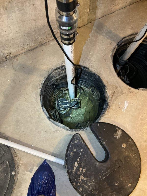 Completed annual maintenance inspection on water heater and comprehensive evaluation of dual sump pump system. Inspected sump pump installation including float mechanisms, discharge piping, electrical connections, and pit conditions. Verified proper operation of both pumps, checked water levels, and confirmed backup system functionality. All equipment found to be operating within normal parameters with no immediate service needs identified.