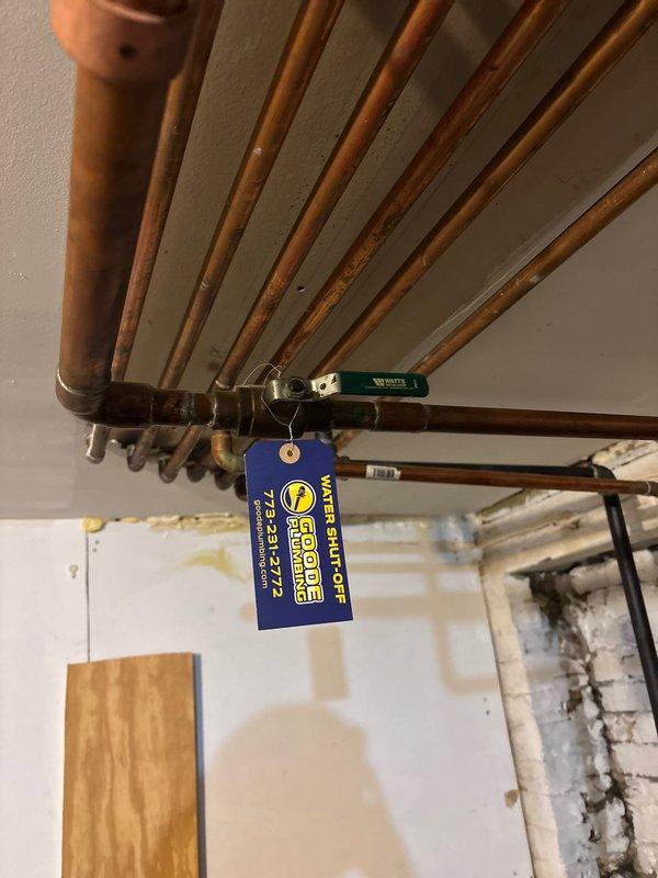 Performed routine maintenance flush on tankless water heater system. Completed descaling procedure to remove mineral buildup and ensure optimal heat exchanger performance. System inspected copper supply and discharge lines, pressure relief valve, and venting connections. No operational issues identified, unit operating within normal parameters upon completion.
