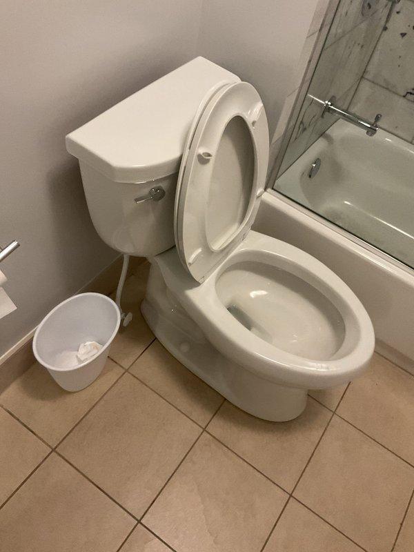 Responded to a basement bathroom experiencing drainage issues with bubbles and backflow occurring in both the toilet and bathtub. Upon inspection, identified a main drain line obstruction causing simultaneous backup in multiple fixtures. Cleared the blockage in the common waste line, restoring proper drainage and eliminating the gurgling and reverse flow conditions in both the toilet and tub drain systems.