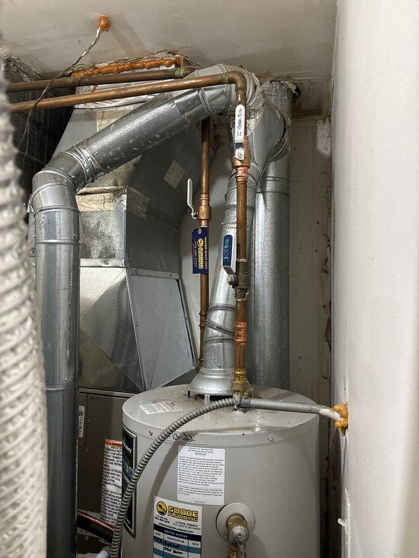 Responded to no hot water complaint and successfully restored hot water service. Technician stopped to pick up necessary parts prior to arrival, then diagnosed and repaired the water heater's Icon System gas valve control module, which was preventing proper operation. Unit tested operational with green LED indicator illuminated, confirming system restored to normal function before 4pm deadline.