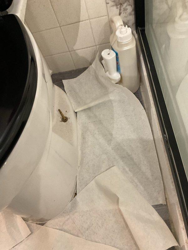 Responded to warranty callback for leaking toilet wax ring. Upon arrival, inspected toilet base and confirmed active leak at floor connection. Removed and replaced defective wax ring with new premium seal. Reinstalled toilet, ensuring proper alignment and secure mounting. Tested flush operation and verified complete seal with no water seepage at base connection.