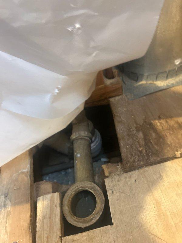 Completed installation estimate and site assessment for customer-supplied tub and shower unit. Evaluated existing plumbing infrastructure, including copper supply lines, PVC drain assemblies, and valve connections within exposed wall cavity. Documented rough-in conditions, joist spacing, and drainage routing to ensure proper fixture placement and code compliance for upcoming installation.